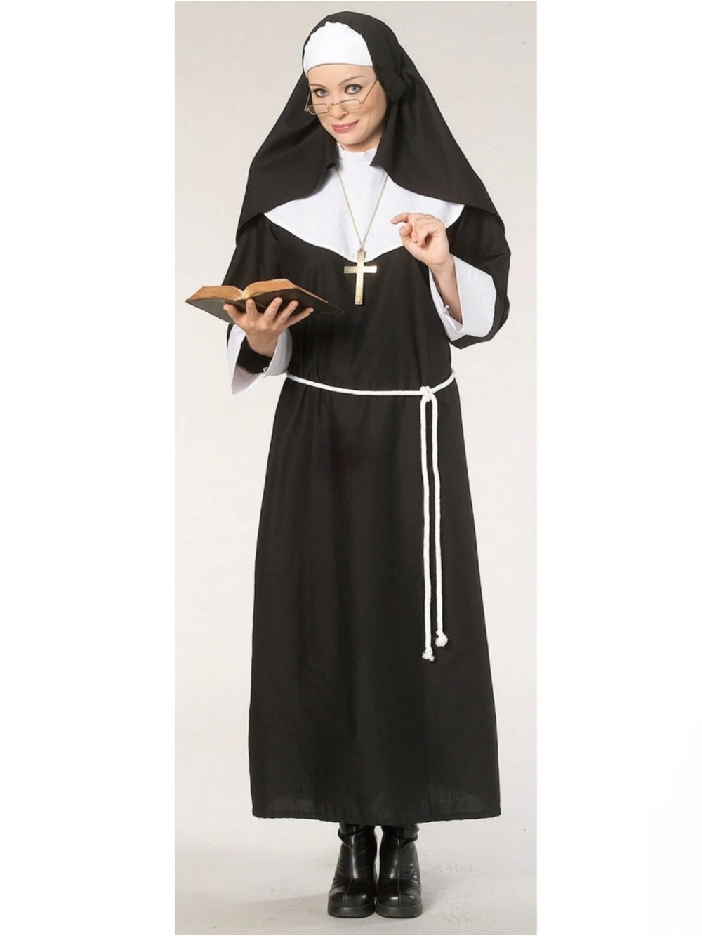 Rubie's Women's Black and White Nun Costume
